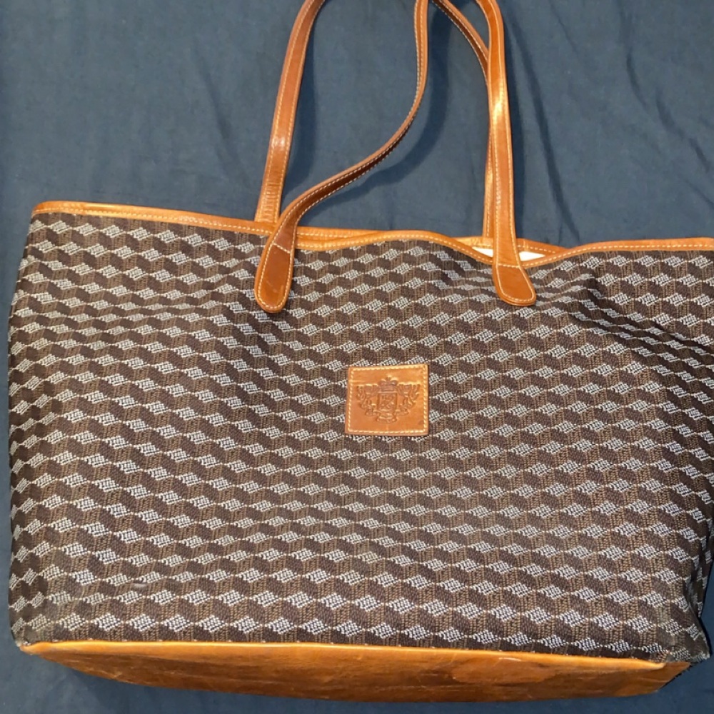 Elegant Brown and Black Tote Bag
